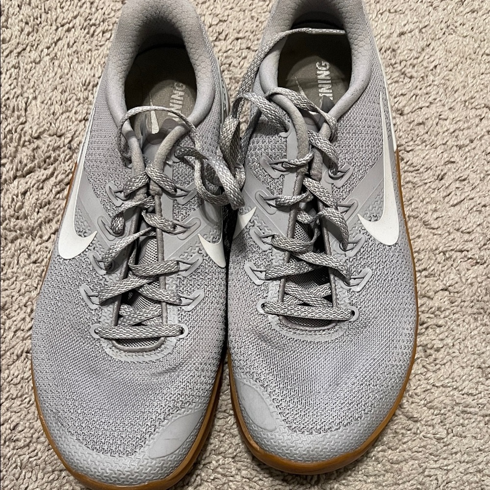 Nike Gray and White Athletic Shoes